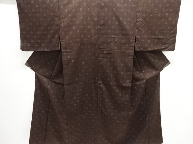 JAPANESE KIMONO / ANTIQUE TAISHO ROMANTIC ABSTRACT PATTERN WOVEN AUTHE